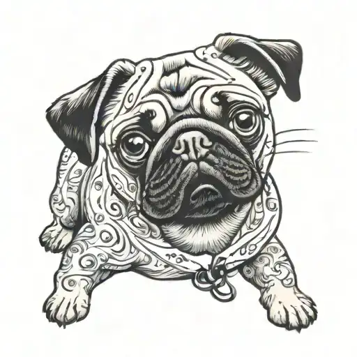 Pug Dog Named Bubble