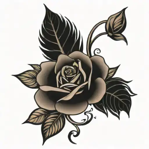 Name Muhsin With A Rose Growing