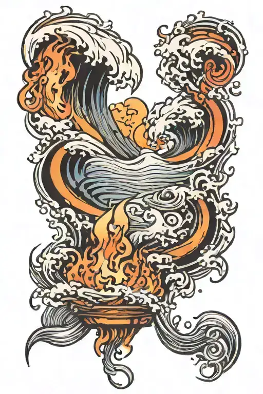 Fire And Wave Breaking