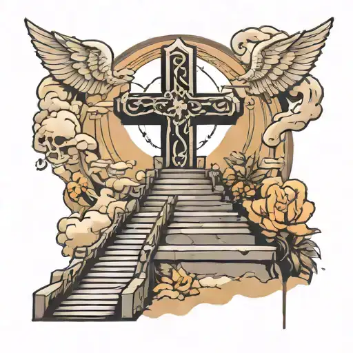 Cross Stairs To Heaven