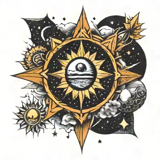 Cosmos Pyramids Sun Moon