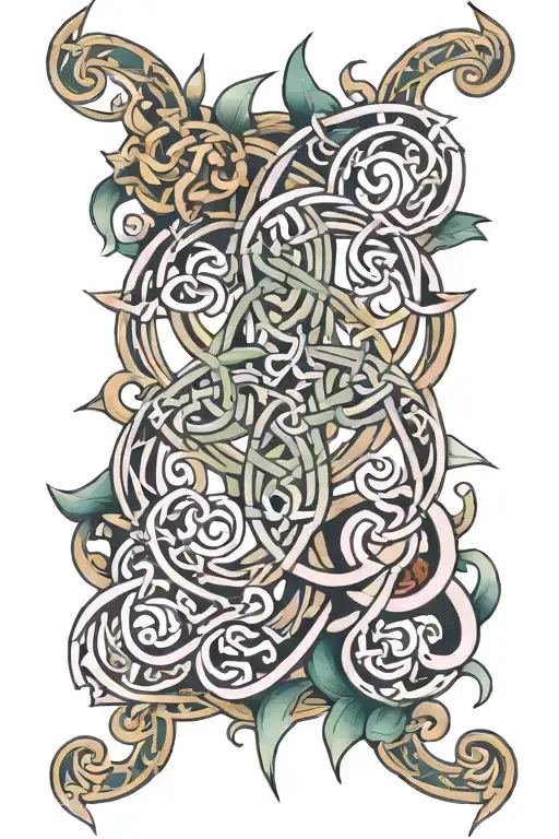Celtic Knot Design Incorporating Elements