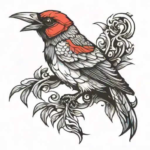 Bird Tatto Idea Man Assassin