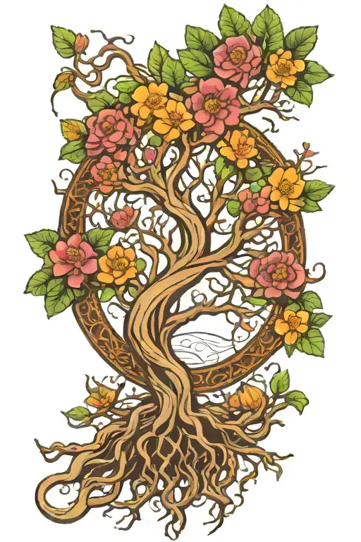 Tree Of Life With Roots
