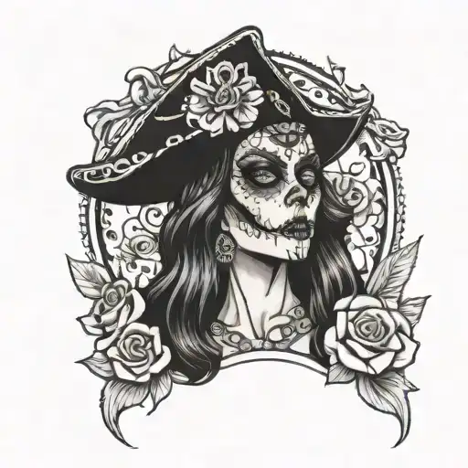 Day Of The Dead Pirate Queen