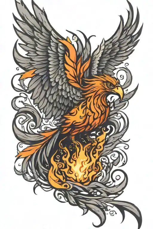 Phoenix Rising From Ashes