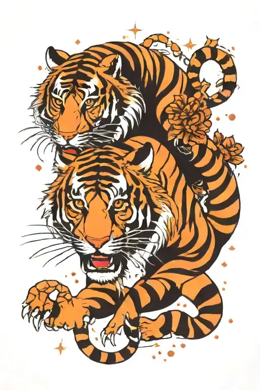 Tiger And Scorpio Constellation