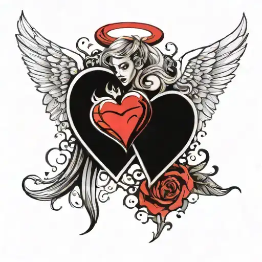 Angel And Devil Heart