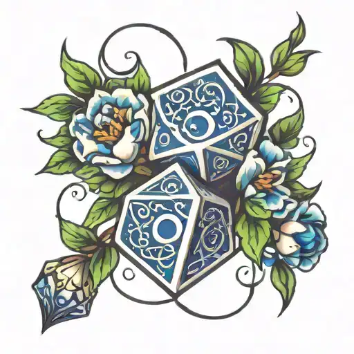 Flowers Intertwined Dice Rolling