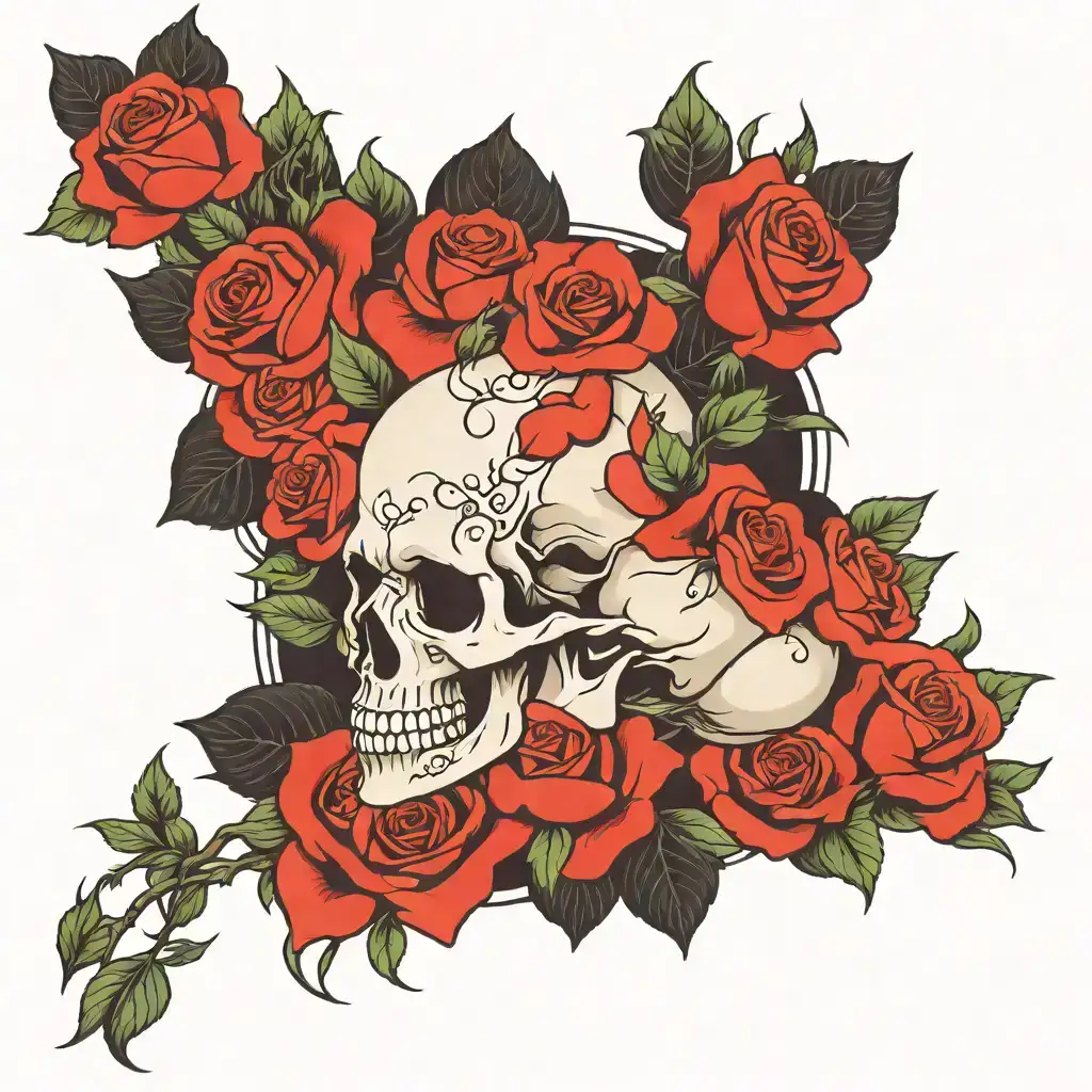 Skull And Roses
