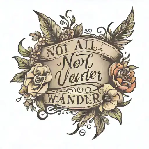 French Quote 'Not All Who Wander