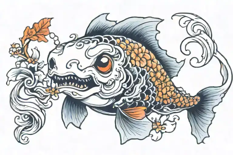 Ghost With Koi Fish