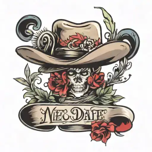 Hat With A Date On Top And Bottom