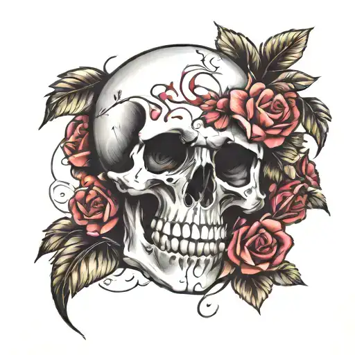Skull And Roses