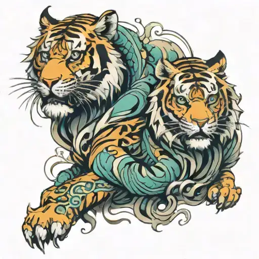 Tiger And Dragon Wrapped