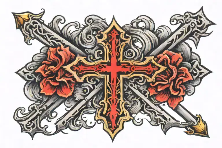 Crosses Horizontally A Scar