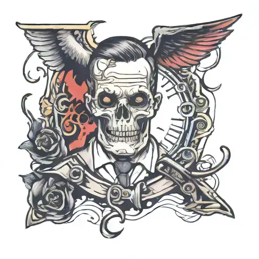 Crime Scene In The Background