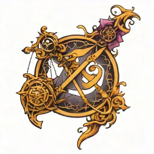 Libra And Sagittarius Symbol