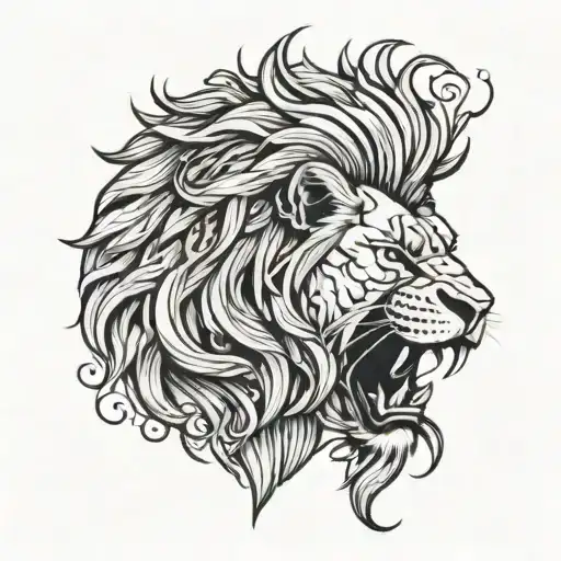 A Roaring Lion With No Fear Nothing Conquer Everything