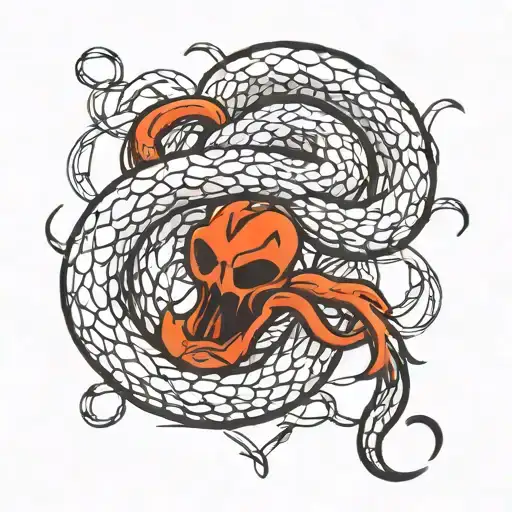 Cobra Snake Slithering Caught In Barbed Wire