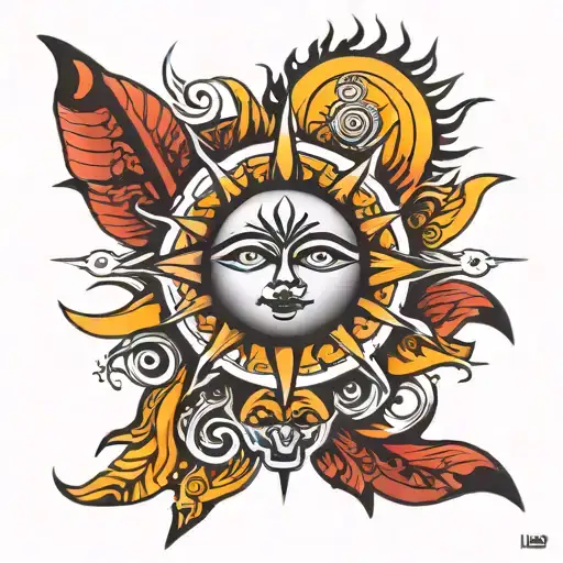 Sun And Tribal