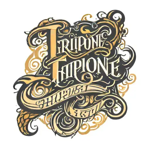 Text Triphone Script Font