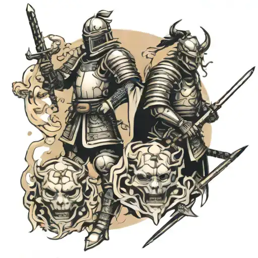 Two Knight And Samurai