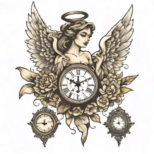 Angel And Clock