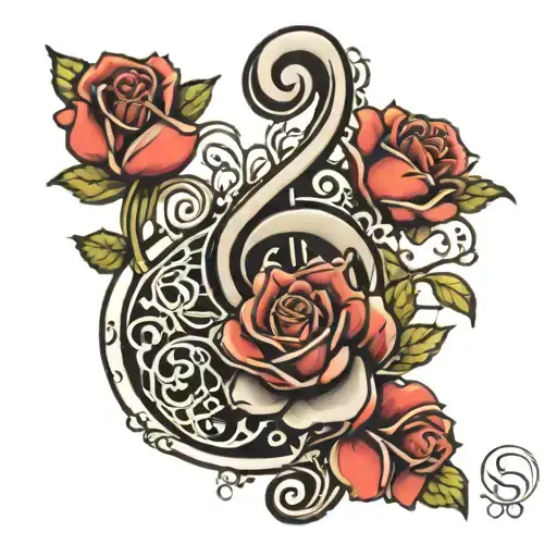 Roses Mom Music Note
