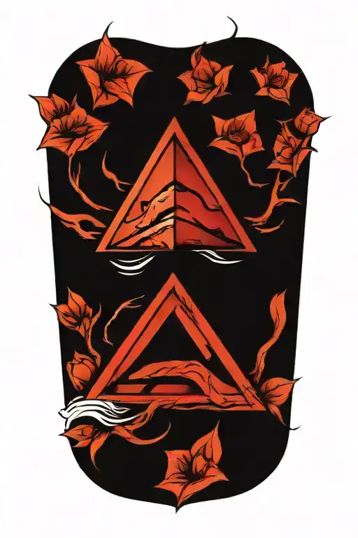 Closed Eyes Inside A Reverse Triangle