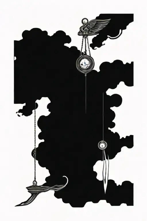 Pendulum Swinging Between Light And Dark