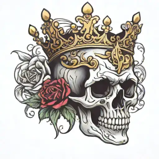 Skull With Crown