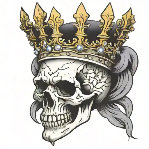Skull With Crown