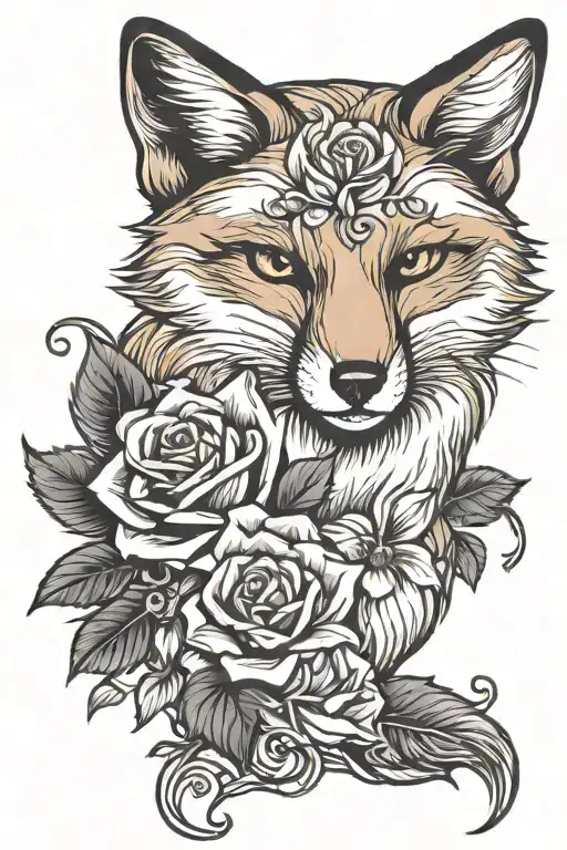 Roses And Fox Curled