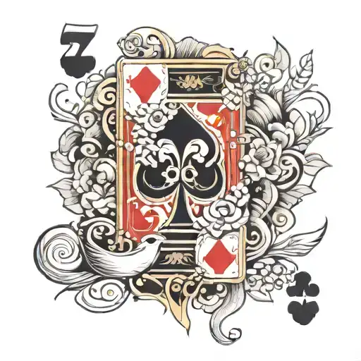 7 Of Clubs Playing Card But He 7S Look Like Lottery Jackpot 7