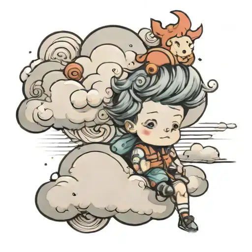 A Cloud With A Little Boy