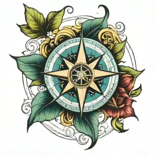 Moral Compass Rose Intertwined