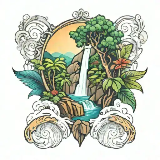 Costa Rica Waterfall