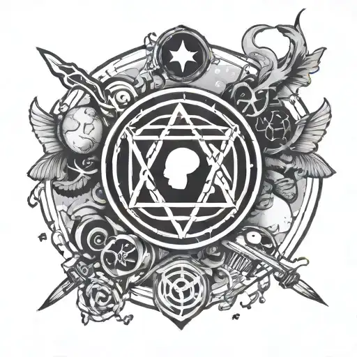 Twenty One Pilots Logo Intertwined With Space And Cooking