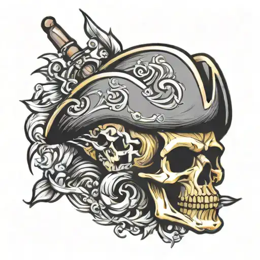 Skull And Bones Pirate Skull