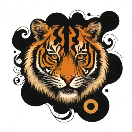 Tiger And Greek Letter