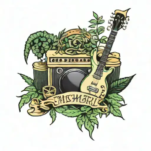 Memorial With Weed And Music