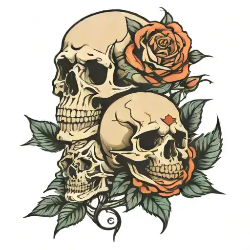 Skull And Roses