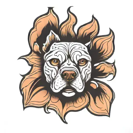 Dog Paw With Face Inside