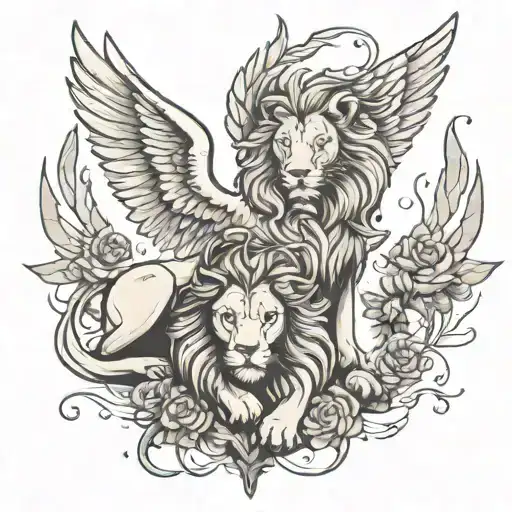 Lion And Angel