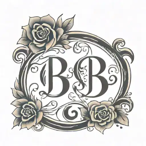 Initials B And S Artistic Representation