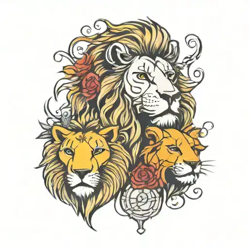 Family Dates And Ancient Lion Head