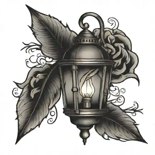 Lantern With Some Background On My Chest