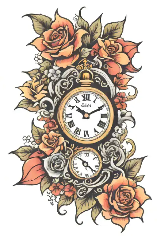 Clock Flower Kids