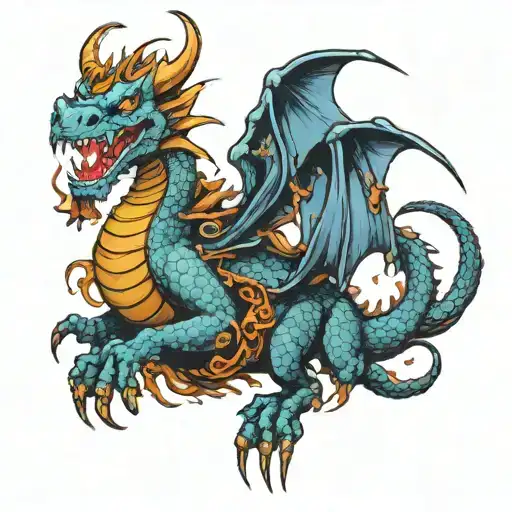 Dragon Riding An Ant